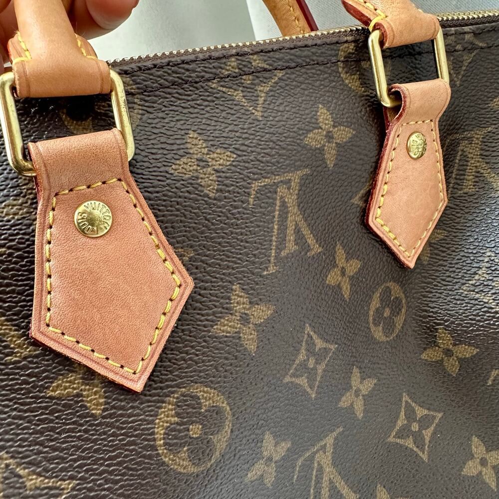 Louis Vuitton Brown Monogram Canvas Speedy with Natural Vachetta Trim - Picture 14 of 16